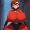 Elastigirl Reimagined – Stunning AI Artwork with Bold Curves