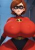 Elastigirl Reimagined – Stunning AI Artwork with Bold Curves